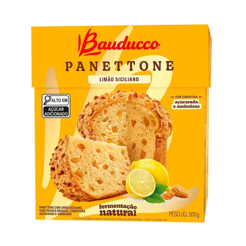 Panettone Uva e Limão Bauducco 500g | 6 unidades