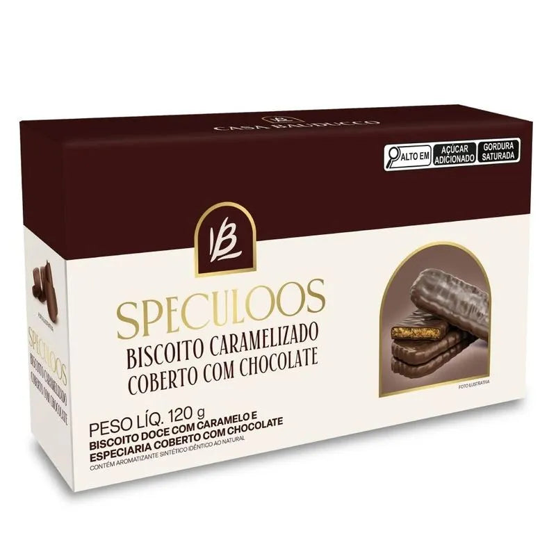 Biscoito Speculoos Coberto com Chocolate 120g